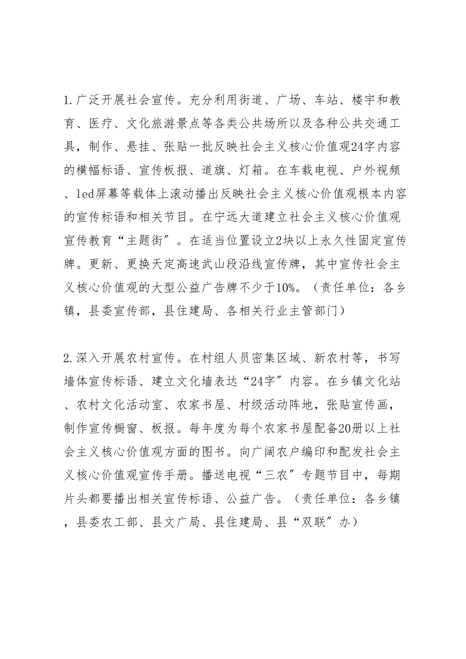 2023年县年社会主义核心价值观宣传教育工作方案 .doc_第2页