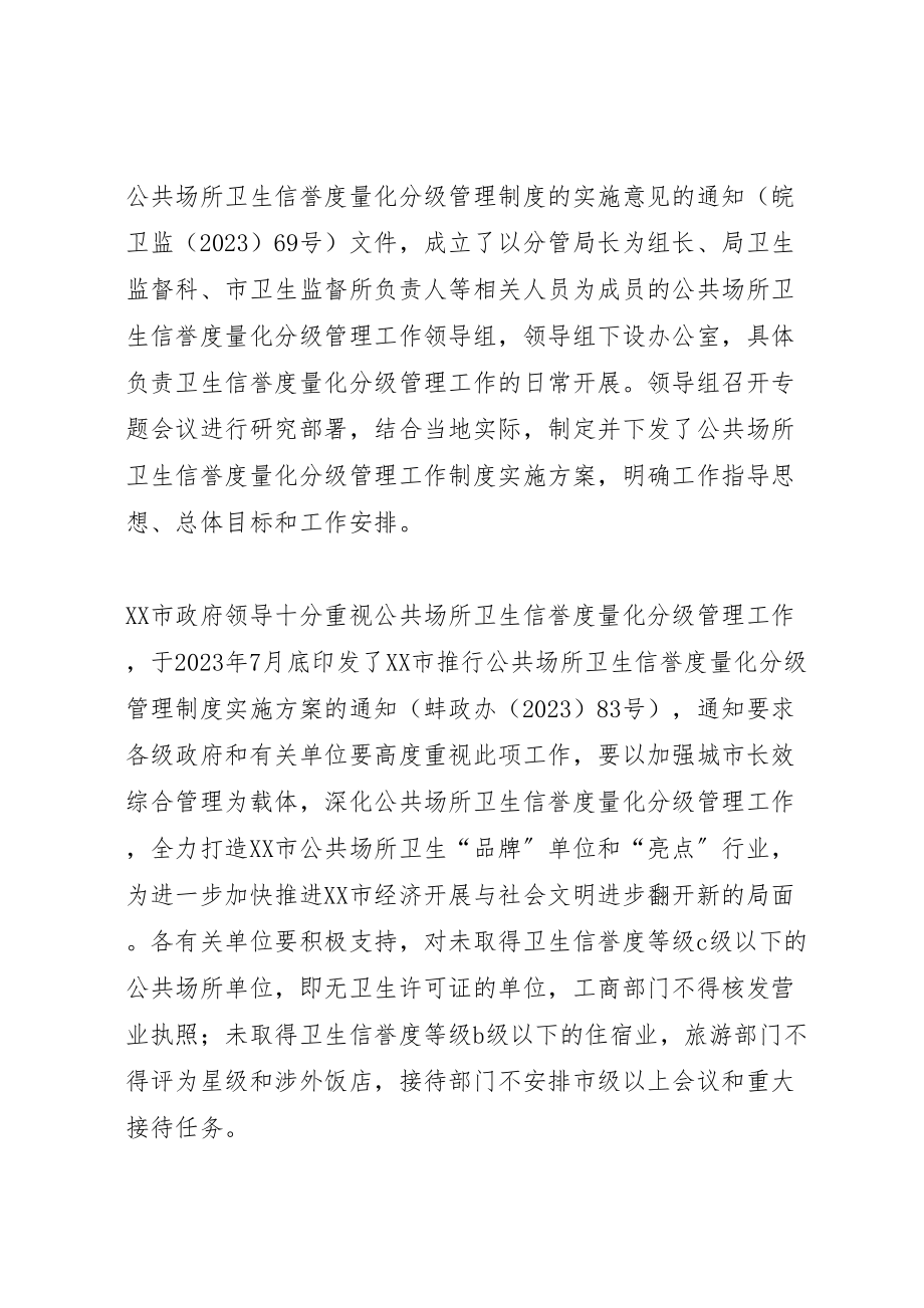 2023年公共场所卫生监督量化分级管理试点工作方案 4新编.doc_第2页