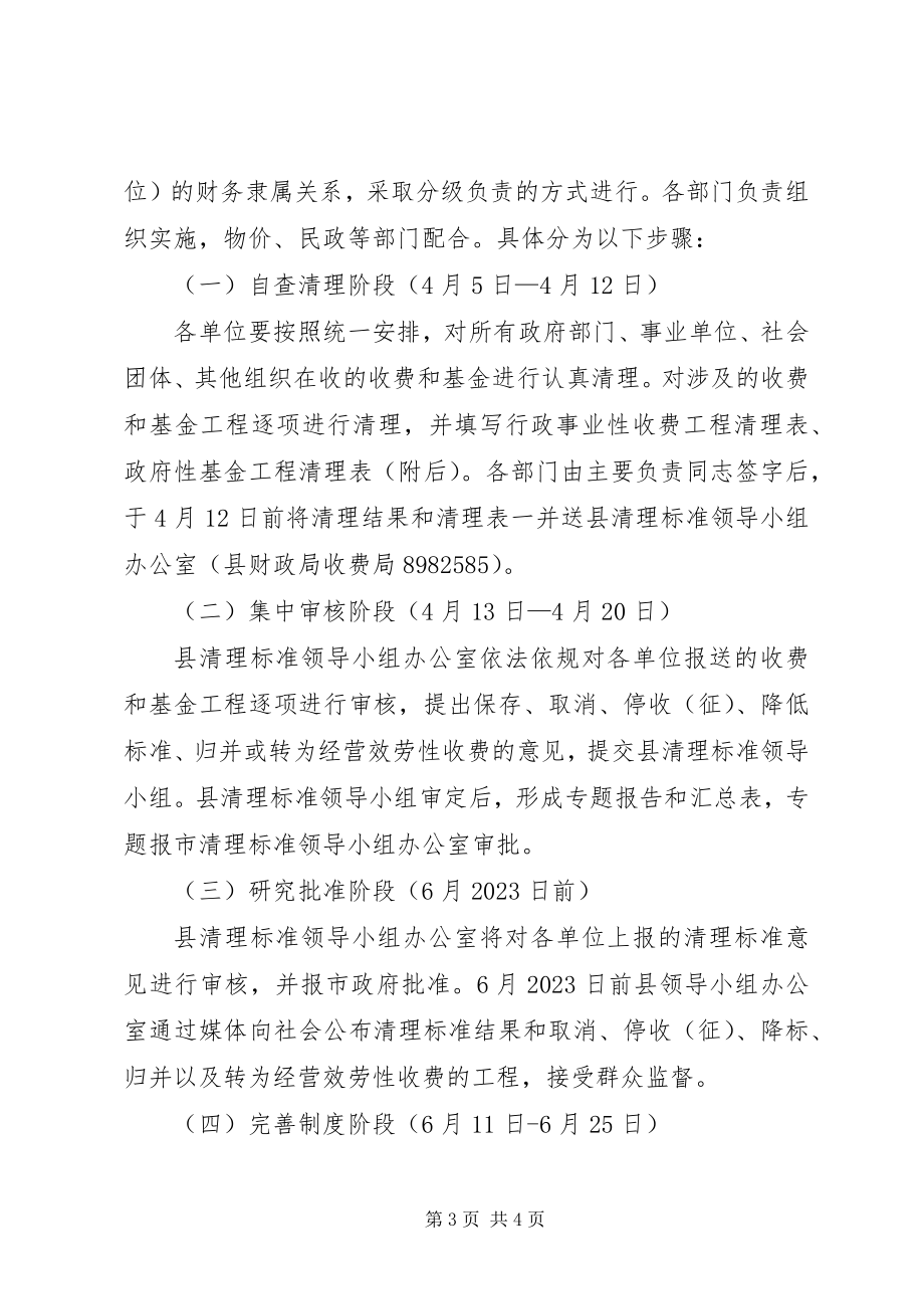 2023年县清理规范行政事业性收费和基金工作方案.docx_第3页