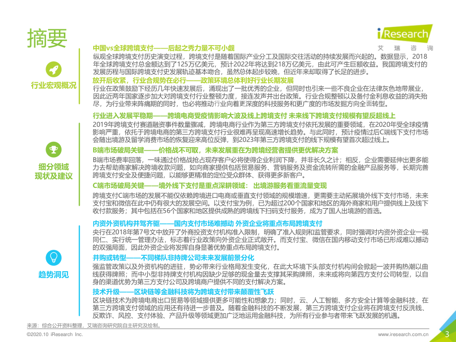 2020年中国第三方跨境支付行业研究报告-艾瑞-202010.pdf_第3页