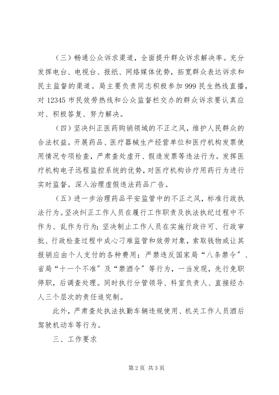 2023年区药监局纠风工作方案.docx_第2页