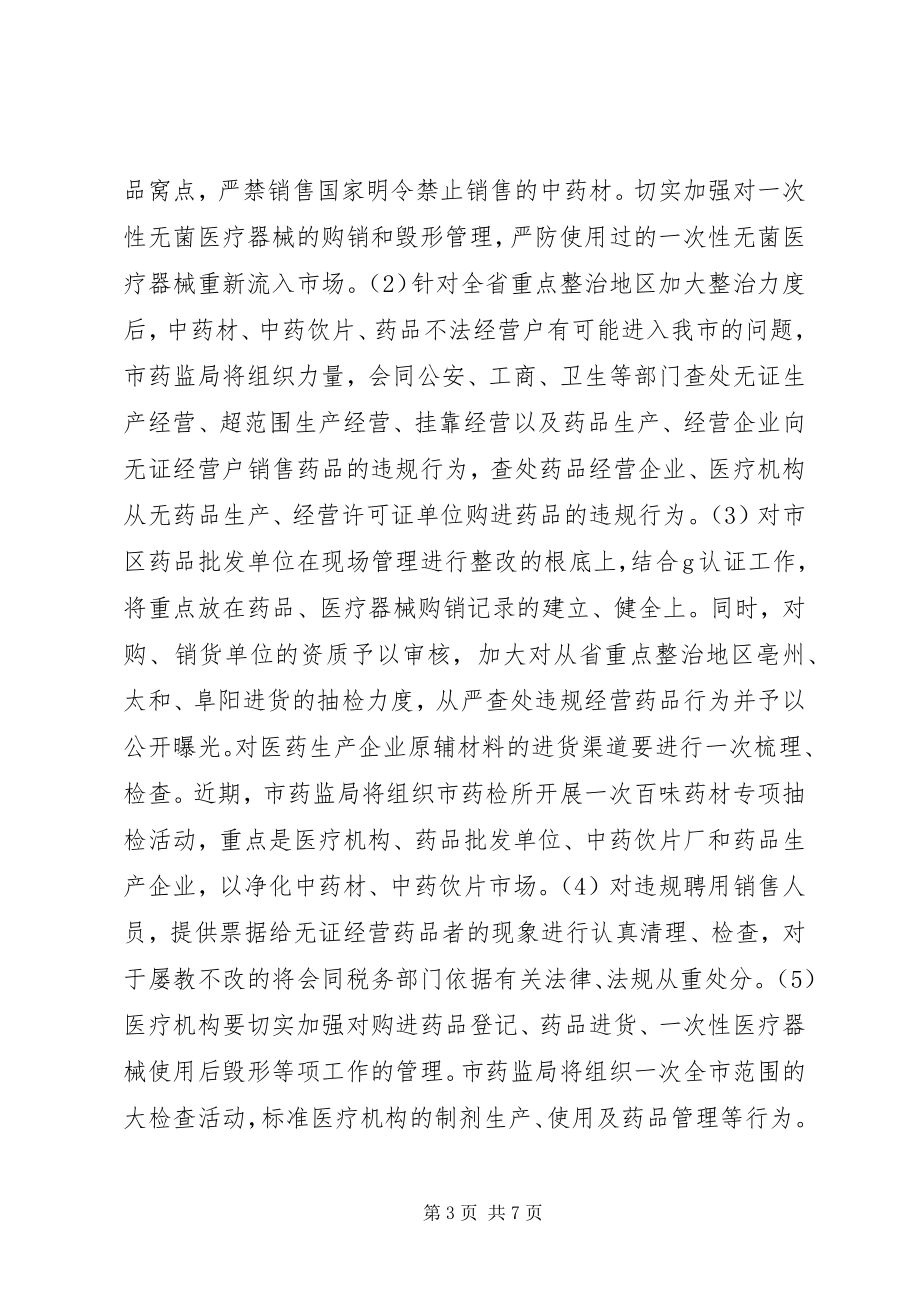 2023年XX市实施药品放心工程工作方案新编.docx_第3页