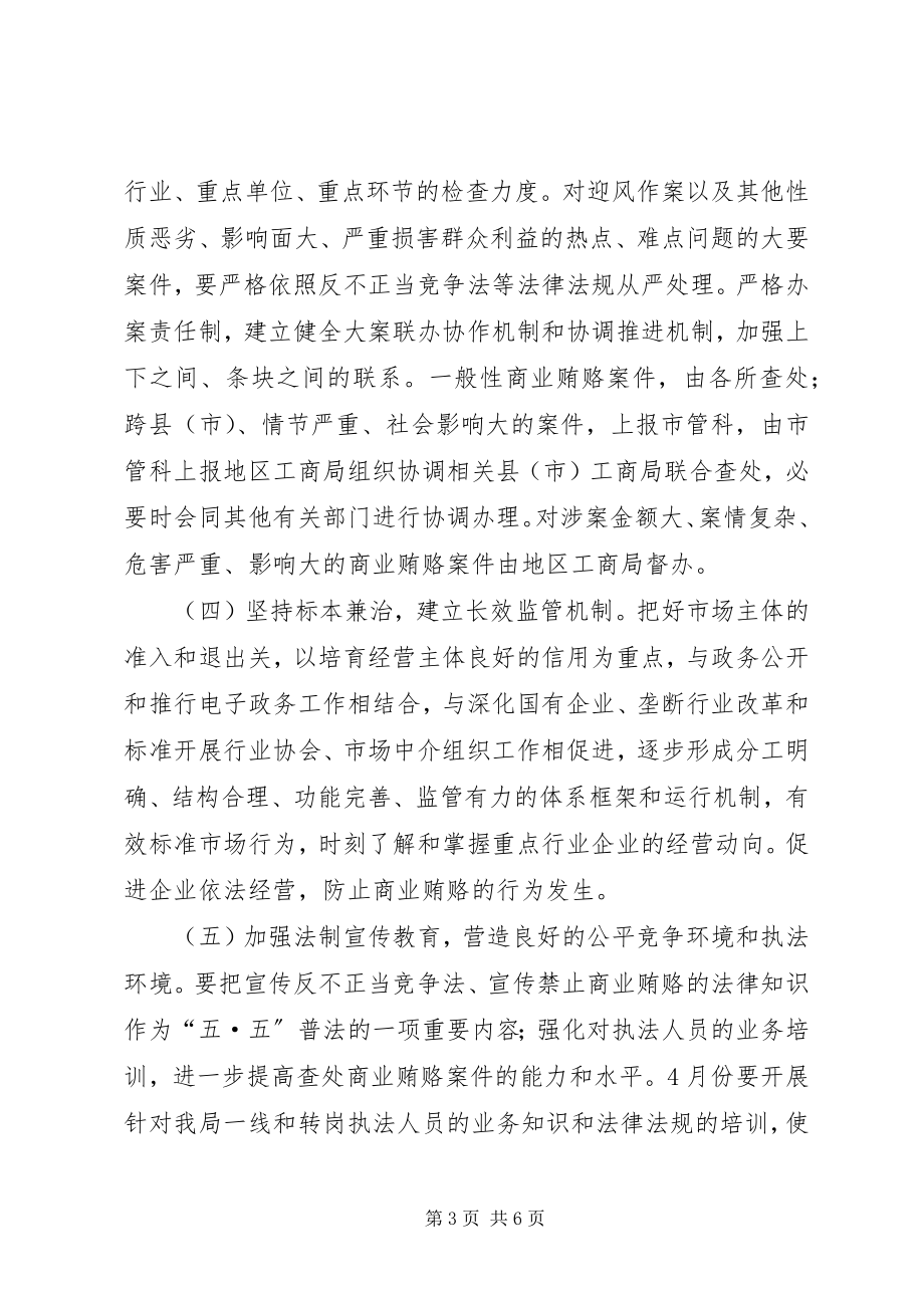 2023年工商局治理商业贿赂工作方案.docx_第3页