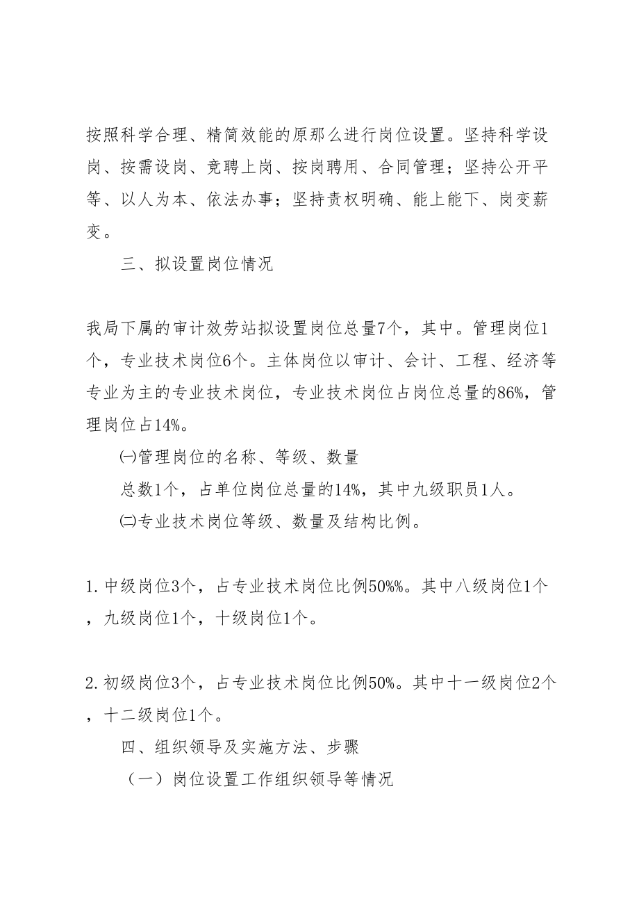 2023年审计服务站岗位设置工作方案.doc_第2页