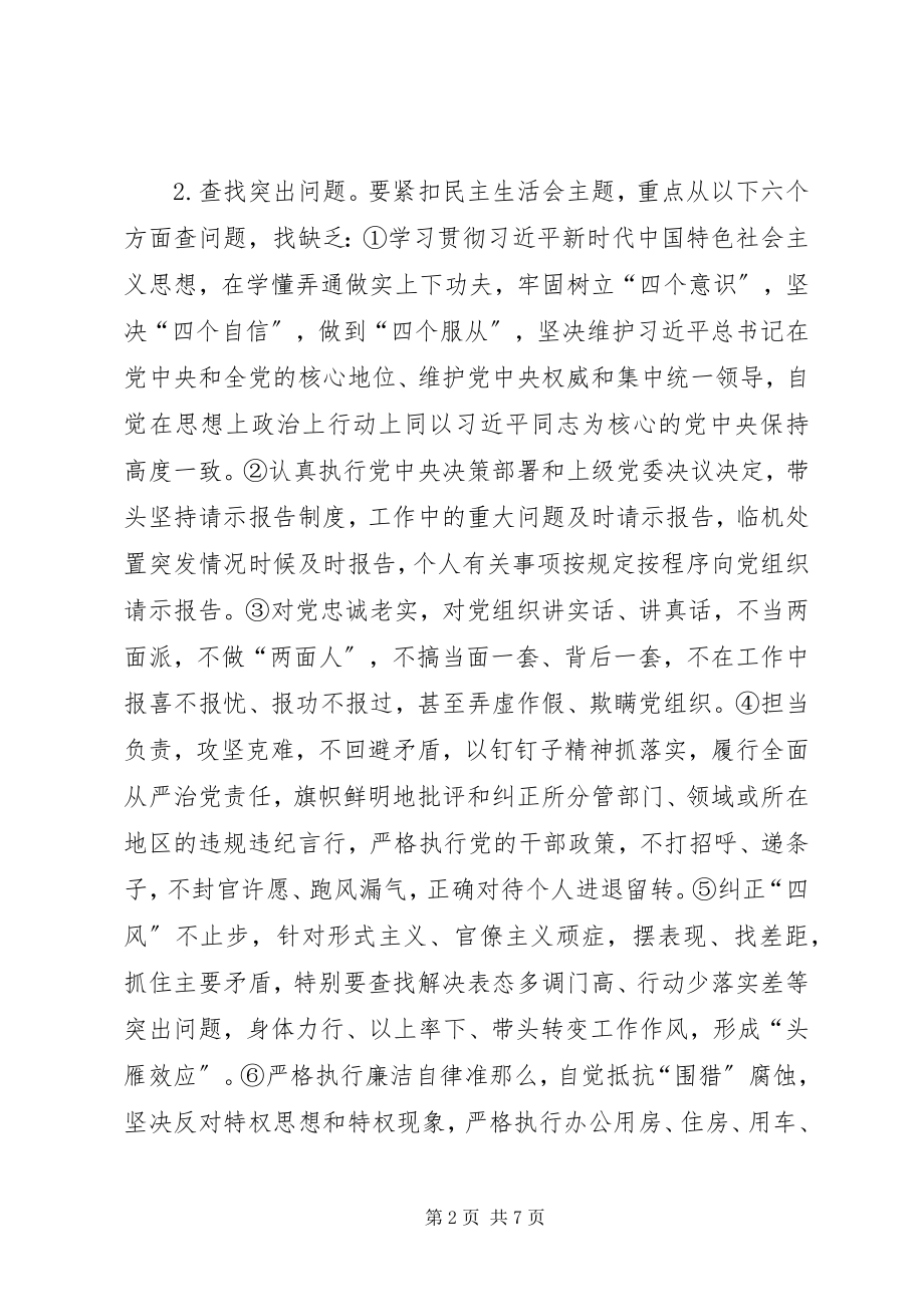 2023年市人防办领导班子民主生活会工作方案.docx_第2页