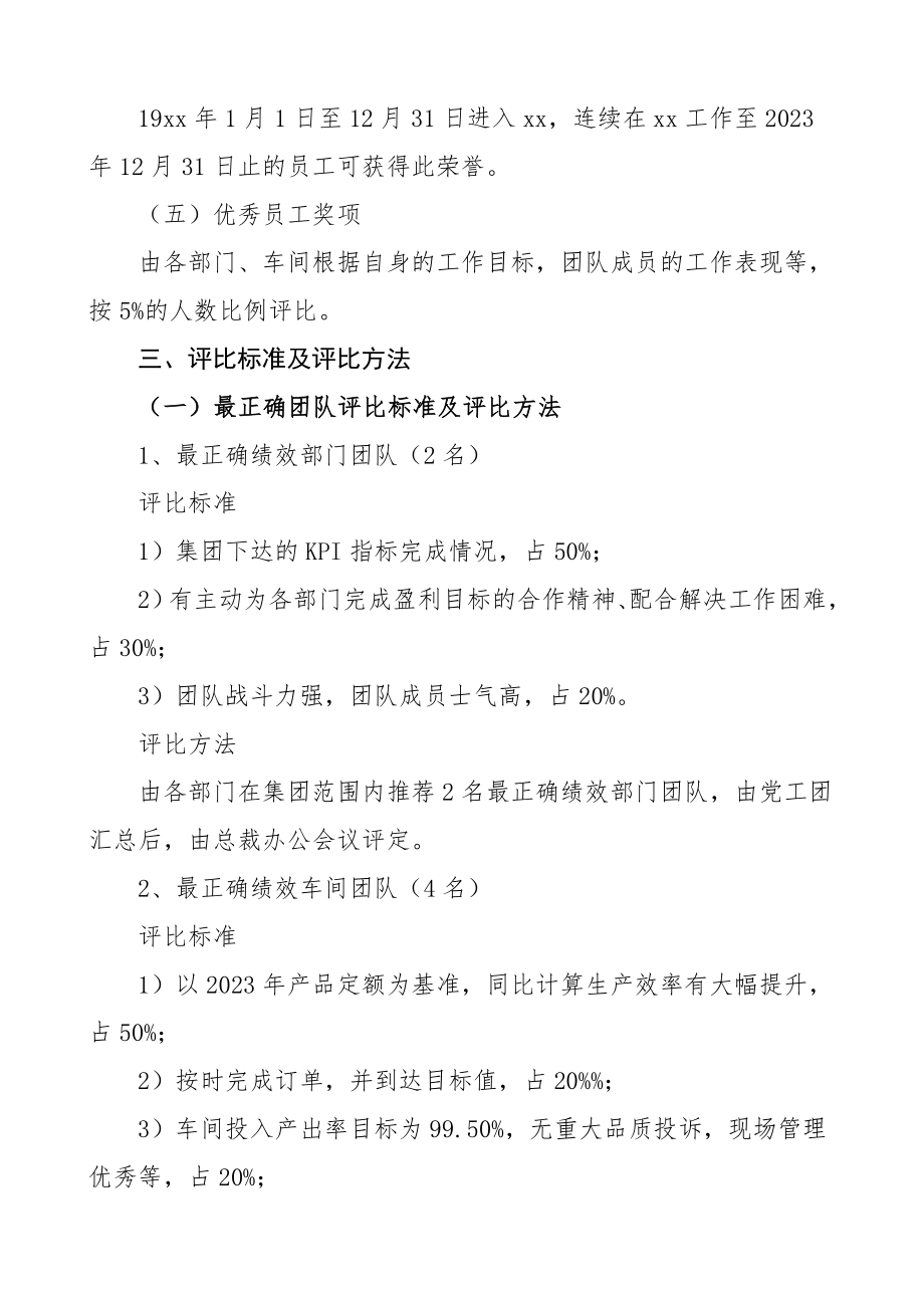 2023年度评优方案范文公司企业评选工作方案办法.doc_第2页