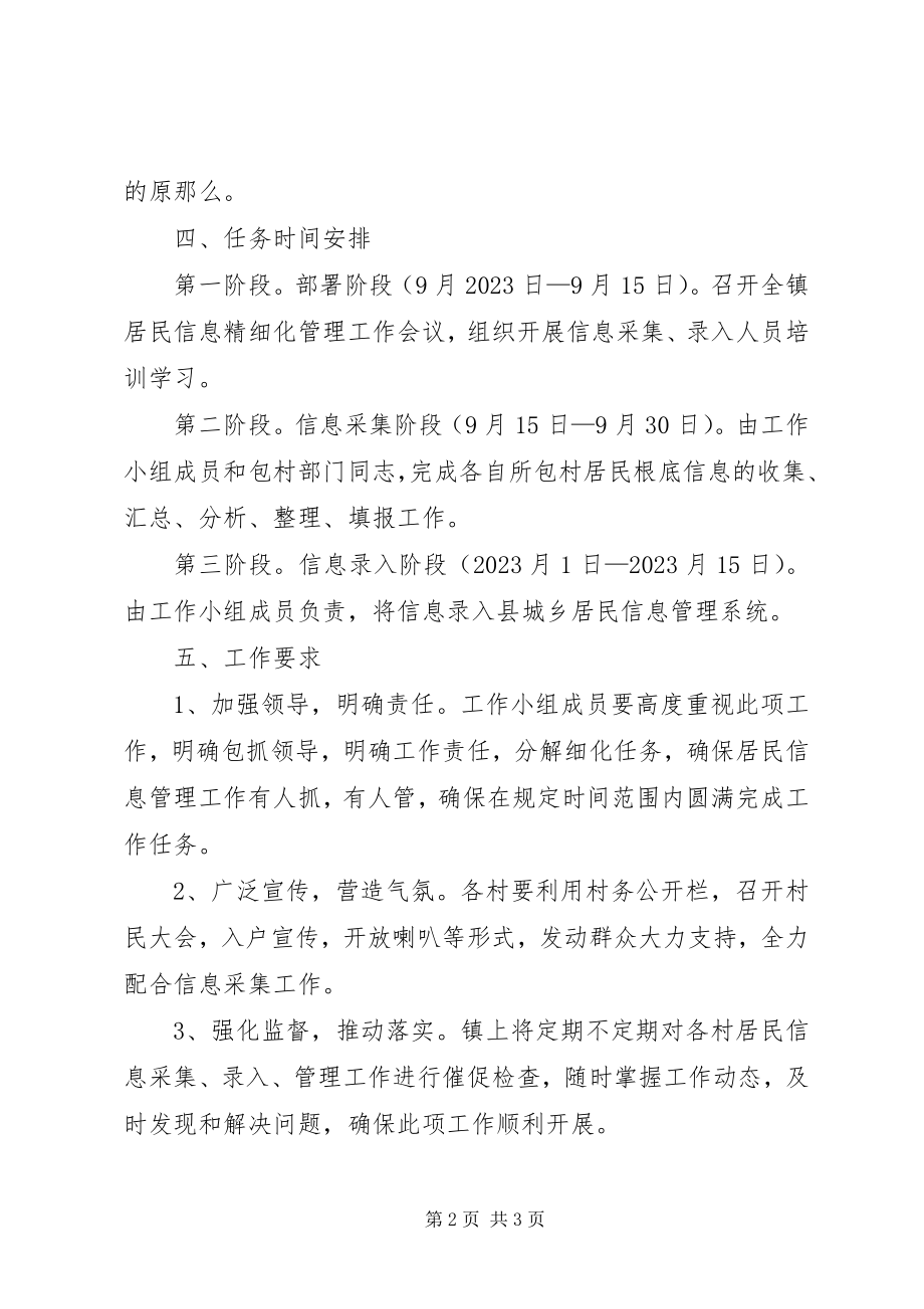 2023年居民信息精细化管理工作方案.docx_第2页