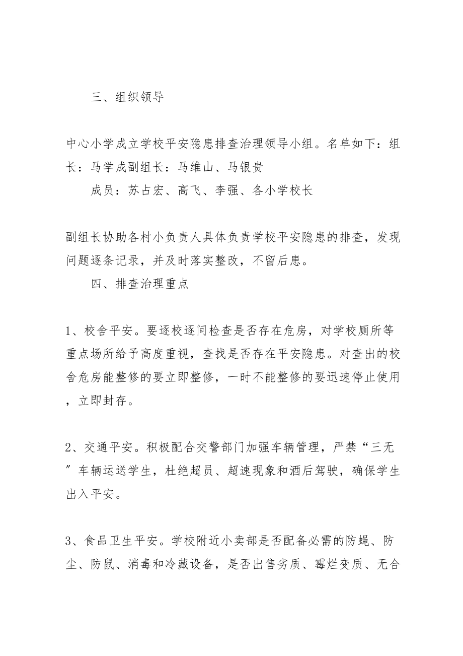 2023年学校安全隐患排查治理专项行动工作方案.doc_第2页