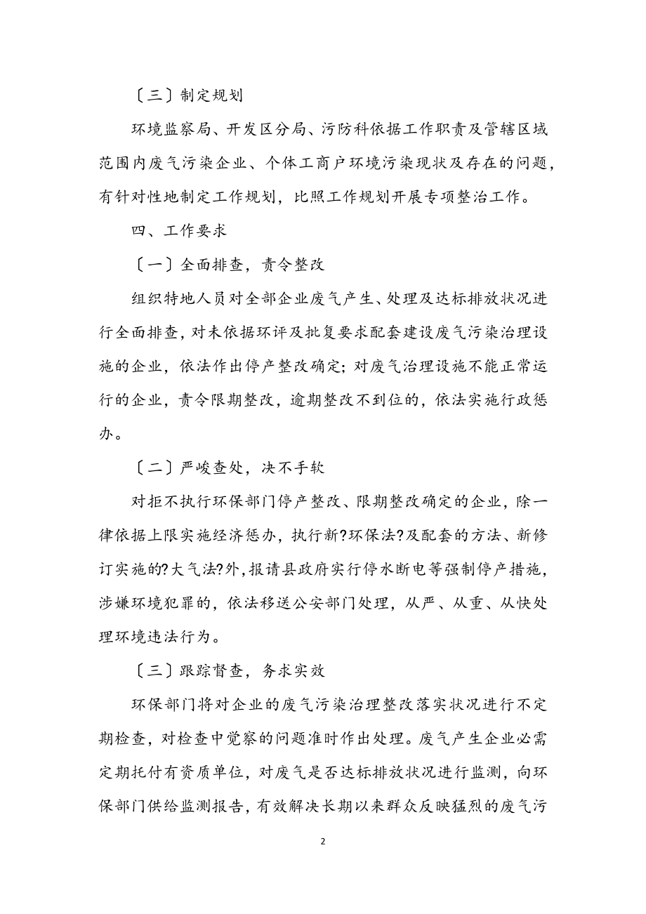 2023年废气污染专项整治工作方案.docx_第2页