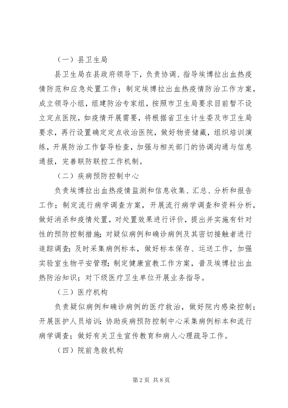 2023年埃博拉出血热疫情防治工作方案新编.docx_第2页