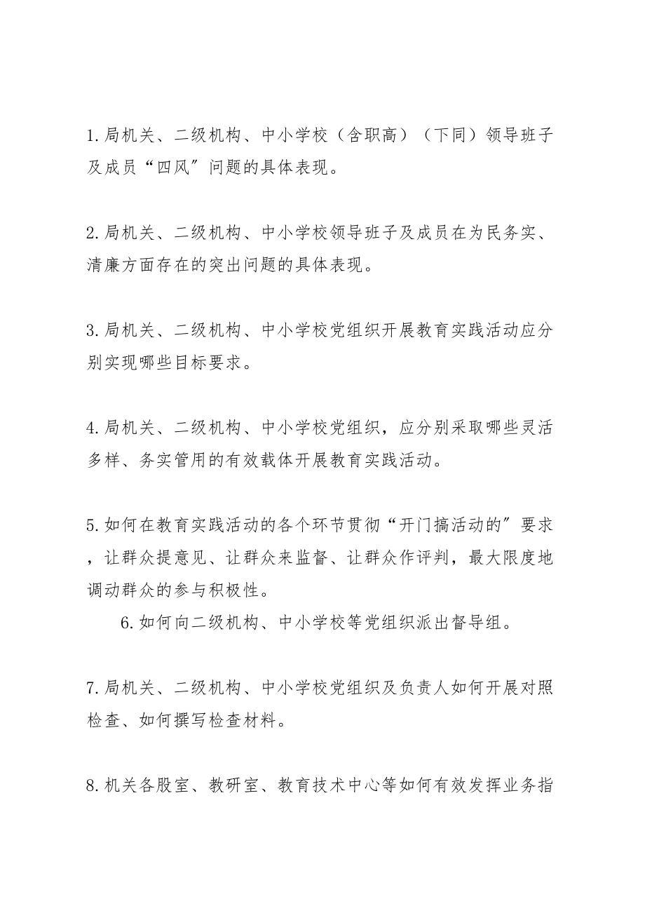 2023年学校群众路线教育实践活动前期集中调研工作方案.doc_第2页