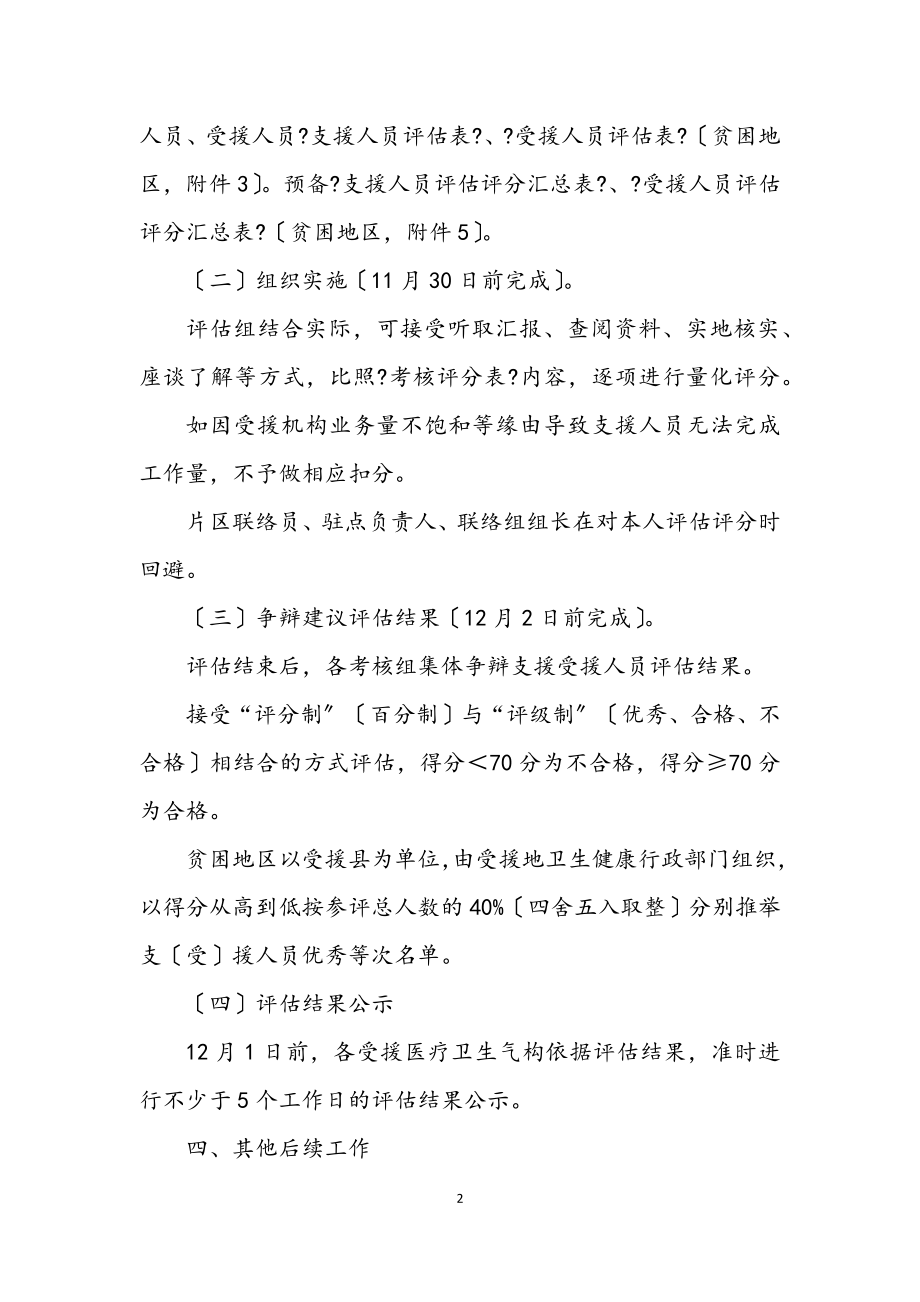 2023年城乡医疗卫生对口支援工作方案.docx_第2页