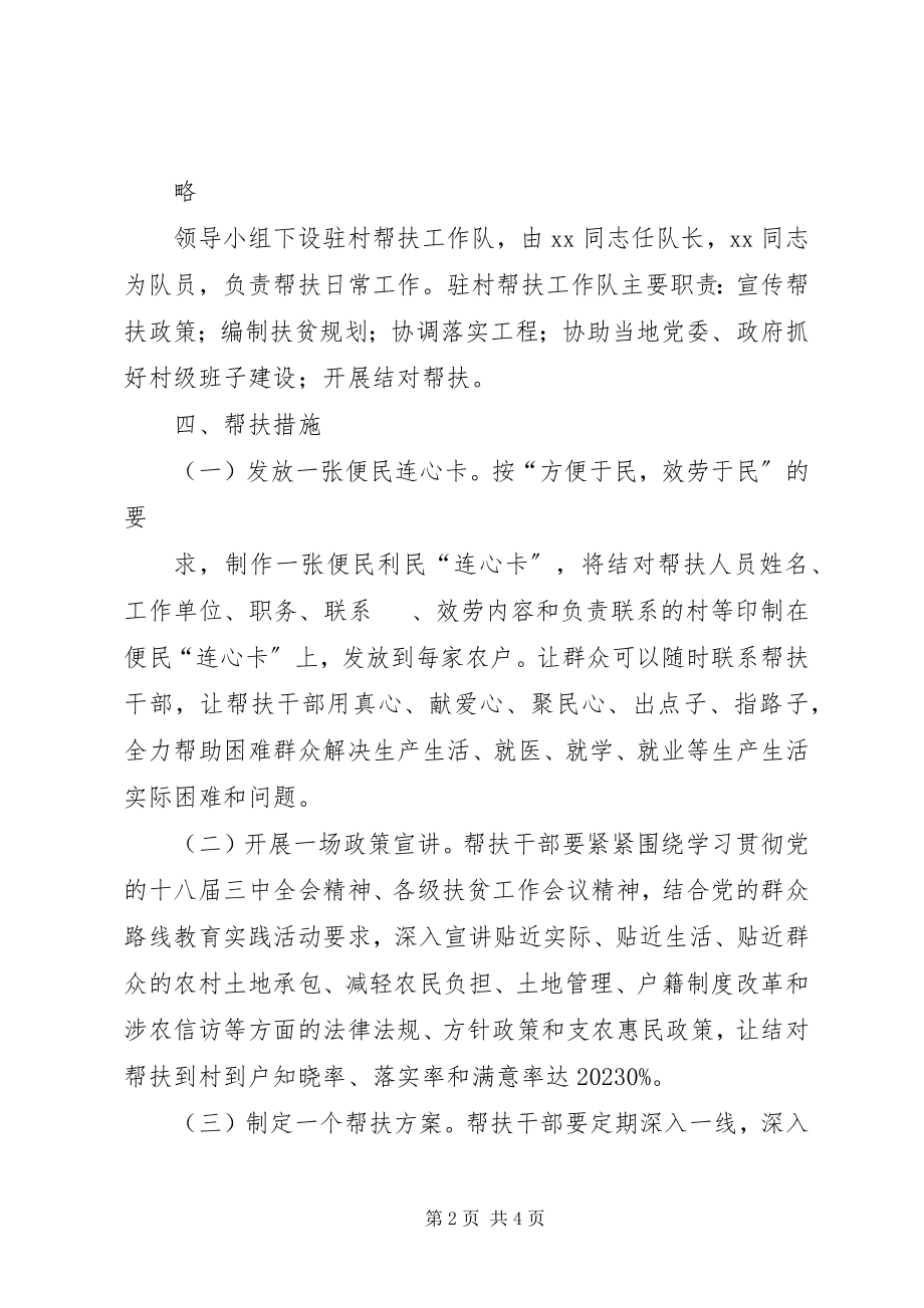 2023年干部职工进村入户结对帮扶工作方案.docx_第2页