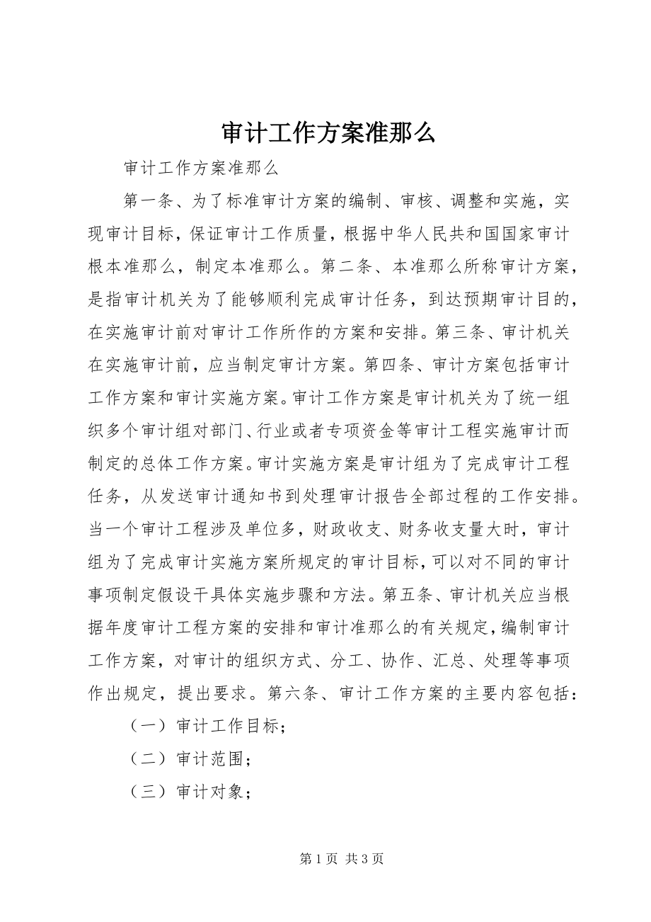 2023年审计工作方案准则.docx_第1页