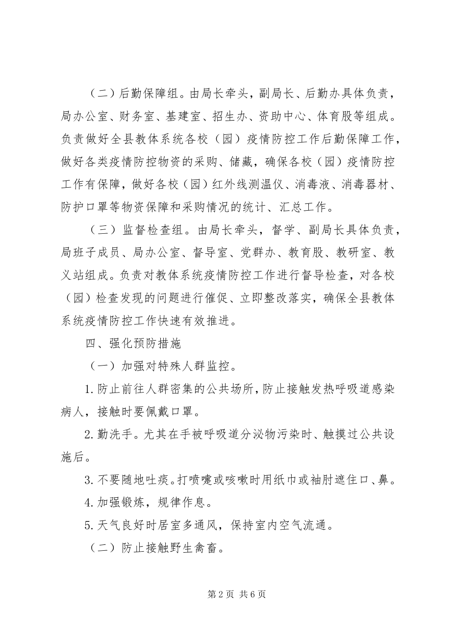 2023年教育系统新冠肺炎疫情防控工作方案.docx_第2页