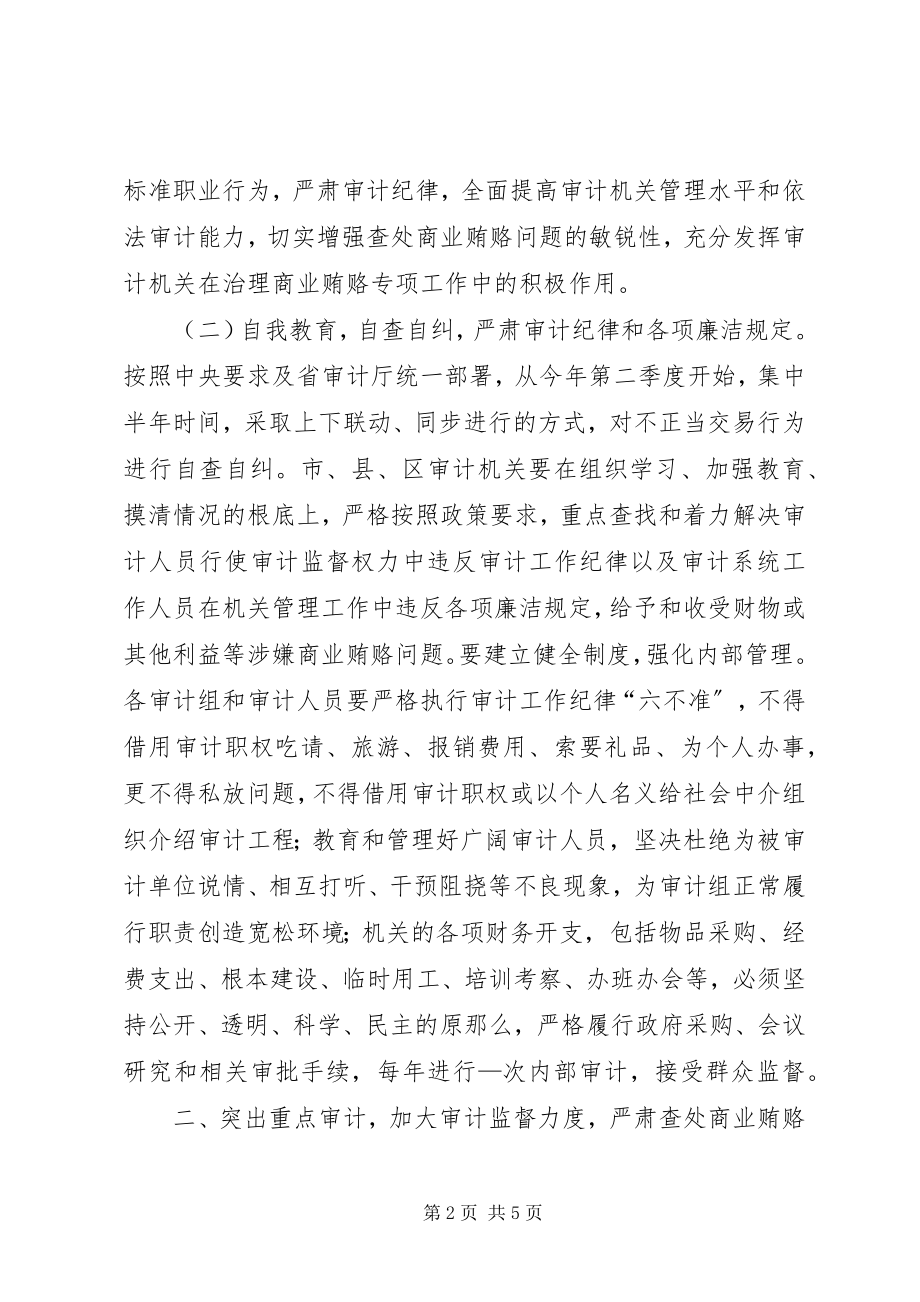 2023年审计局治理商业贿赂工作方案.docx_第2页