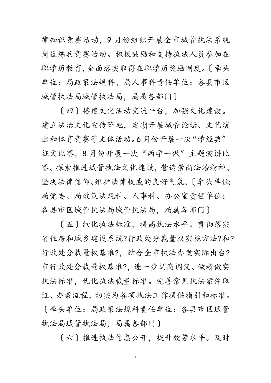 2023年年城管执法能力提升工作方案范文.doc_第3页