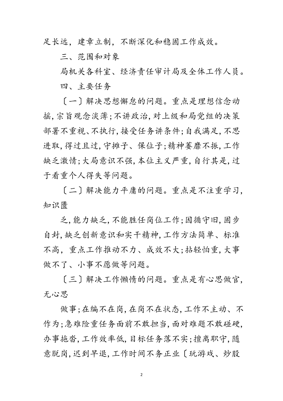 2023年审计局治庸问责工作方案范文.doc_第2页