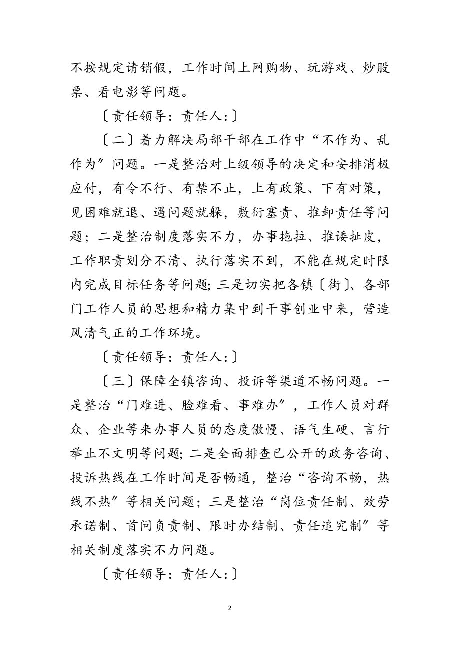 2023年政务服务作风专项整治工作方案范文.doc_第2页