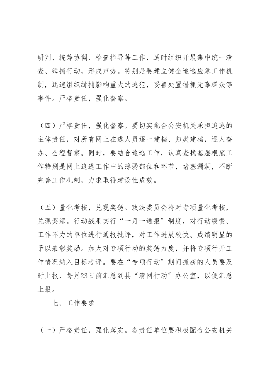 2023年开展网上追逃专项督察清网行动工作方案 .doc_第2页