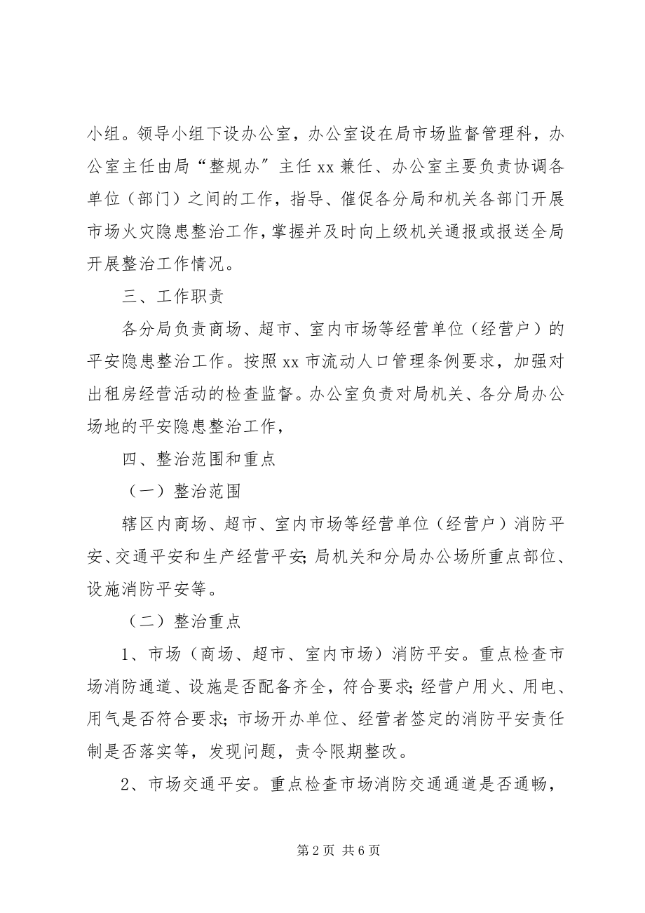 2023年工商局集中开展安全生产隐患整治工作方案.docx_第2页