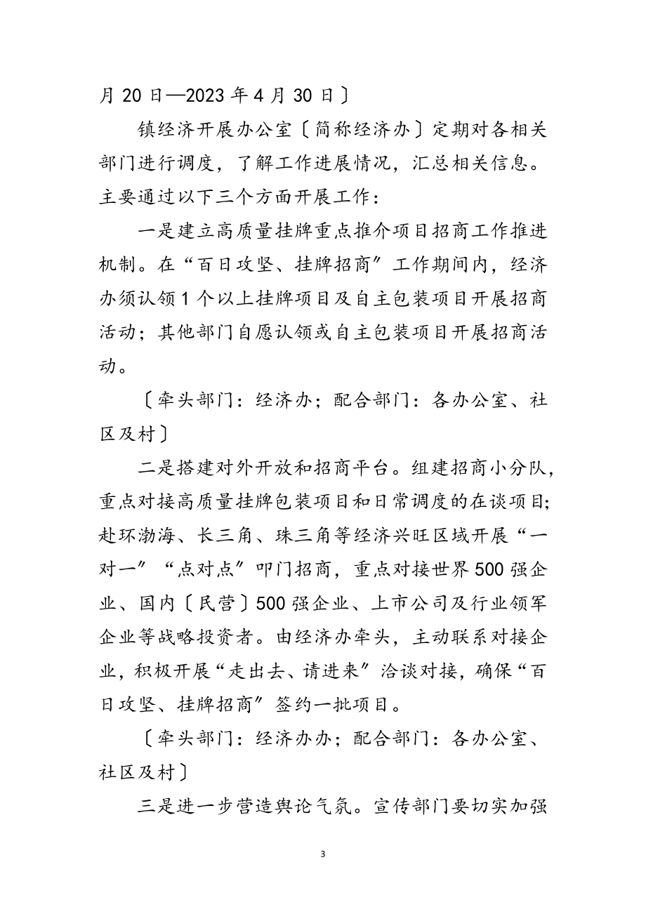 2023年招商引资百日攻坚挂牌招商工作方案范文.doc_第3页