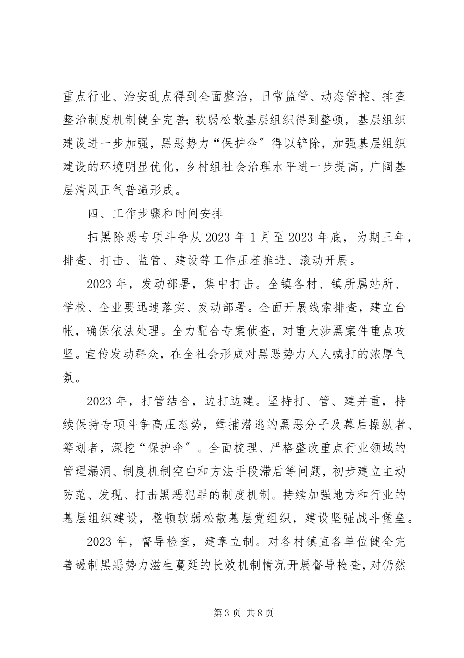 2023年扫黑除恶专项斗争工作方案.docx_第3页