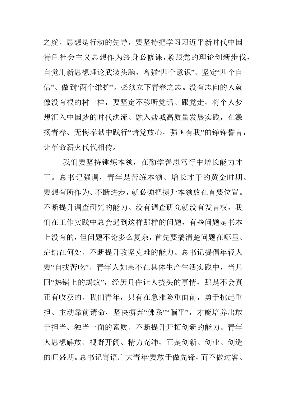 青年干部座谈会发言提纲（区委办）.docx_第2页