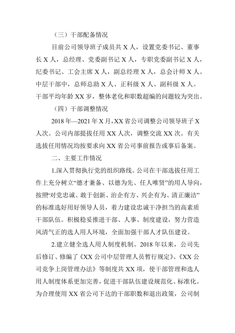 公司巡视巡察组织人事工作汇报.docx_第2页