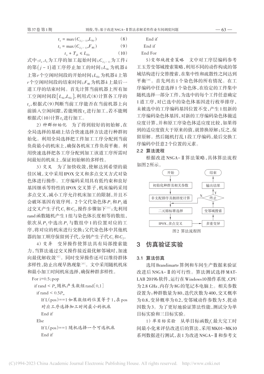 基于改进NSGA-Ⅱ算法求解柔性作业车间调度问题_别俊.pdf_第3页