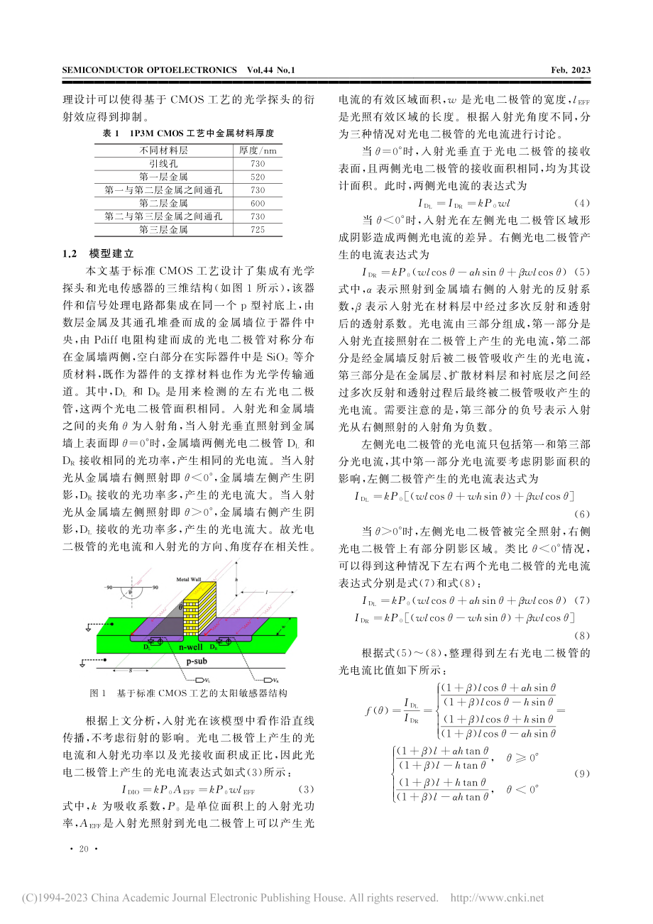 基于标准CMOS工艺的片上太阳敏感器研究_范柚攸.pdf_第3页