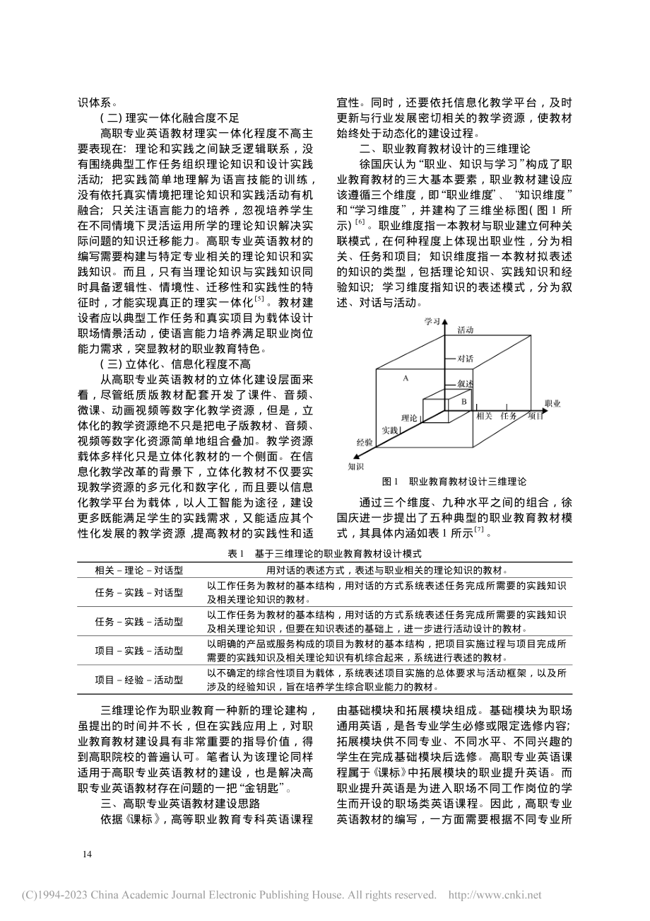 基于三维理论的高职专业英语...以跨境电商英语教材建设为例_杨丽婷.pdf_第2页