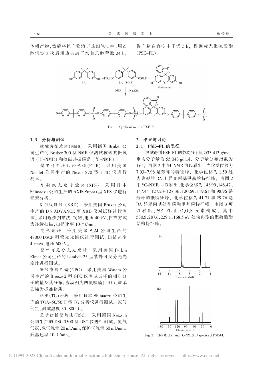 基于荧光素的荧光聚硫酸酯的制备及表征_李福崇.pdf_第2页