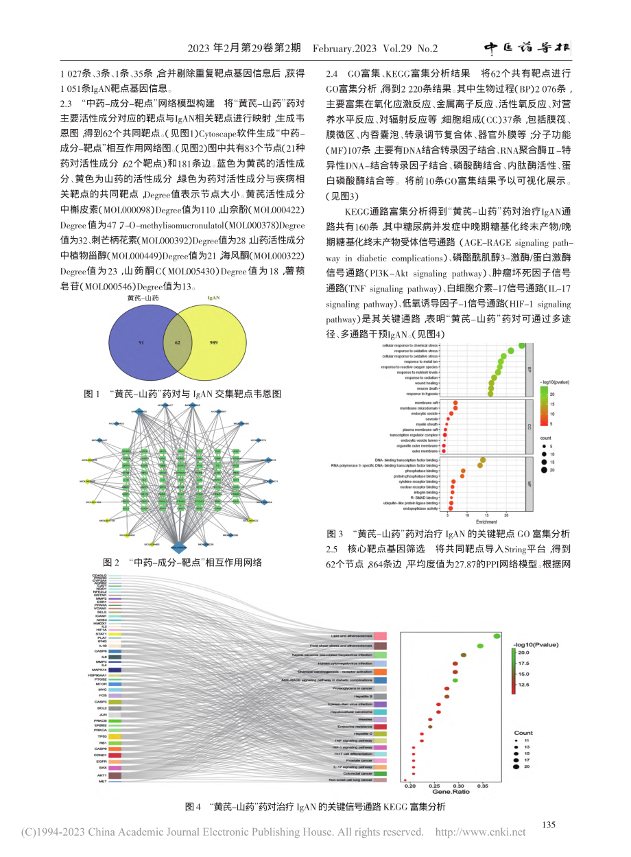 基于网络药理学探究“黄芪-...疗IgA肾病的潜在作用机制_阿依加肯·卡司木马力.pdf_第3页