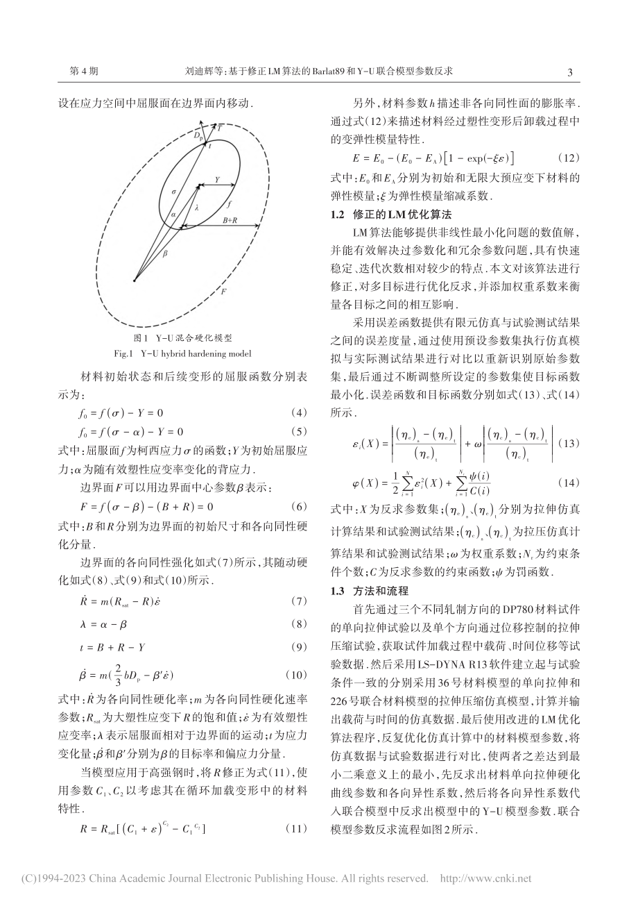 基于修正LM算法的Barl...9和Y-U联合模型参数反求_刘迪辉.pdf_第3页