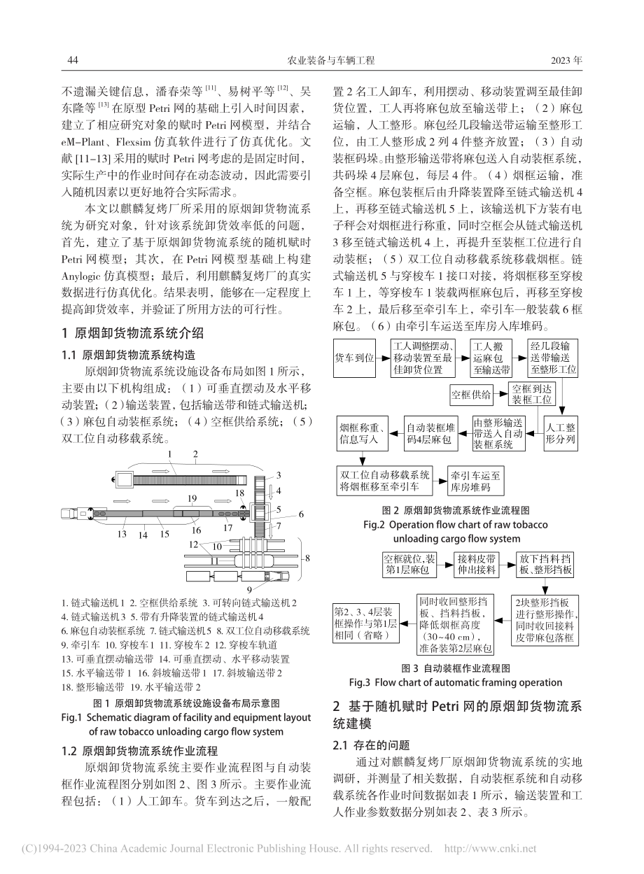 基于随机赋时Petri网的原烟卸货物流系统建模与仿真_付宇.pdf_第2页