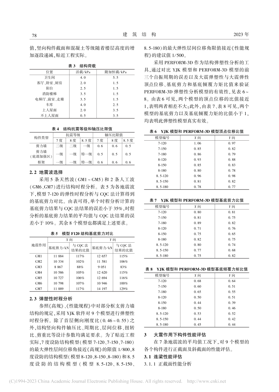 基于构件变形的全框支剪力墙结构抗震性能分析_季静.pdf_第3页