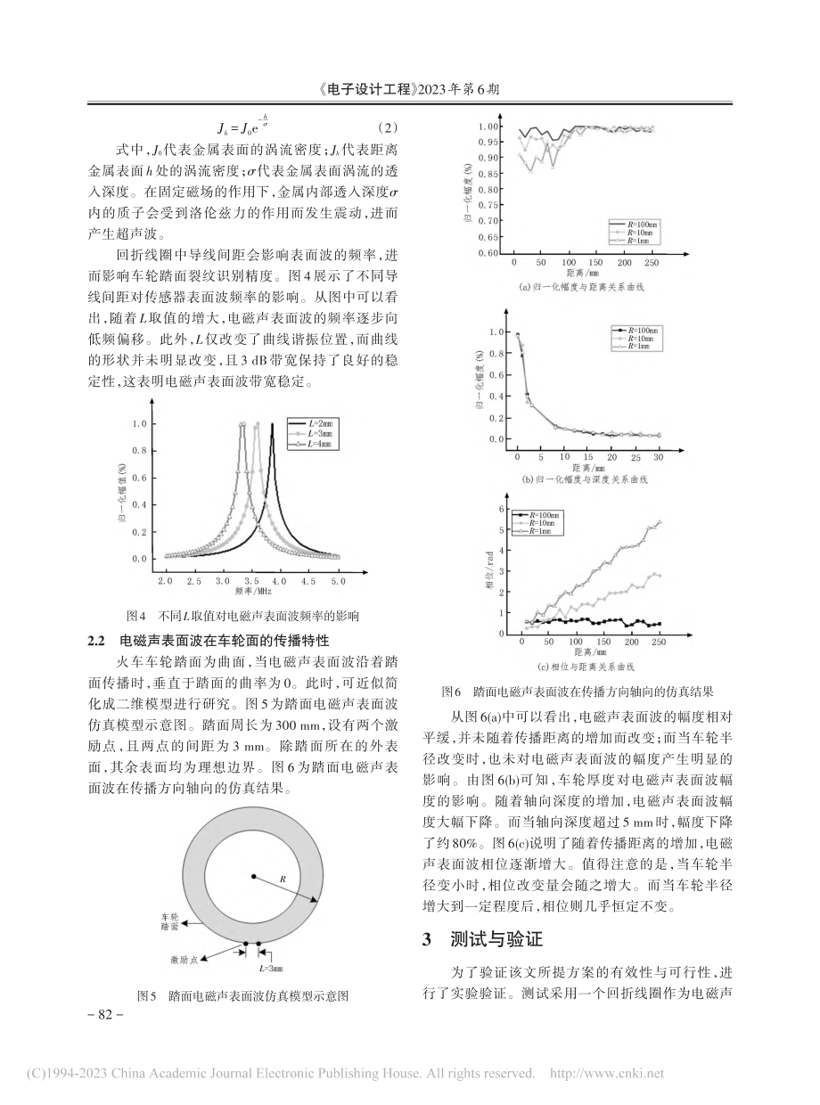 基于电磁声表面波的火车车轮踏面裂纹检测方法研究_夏蓉花.pdf_第3页