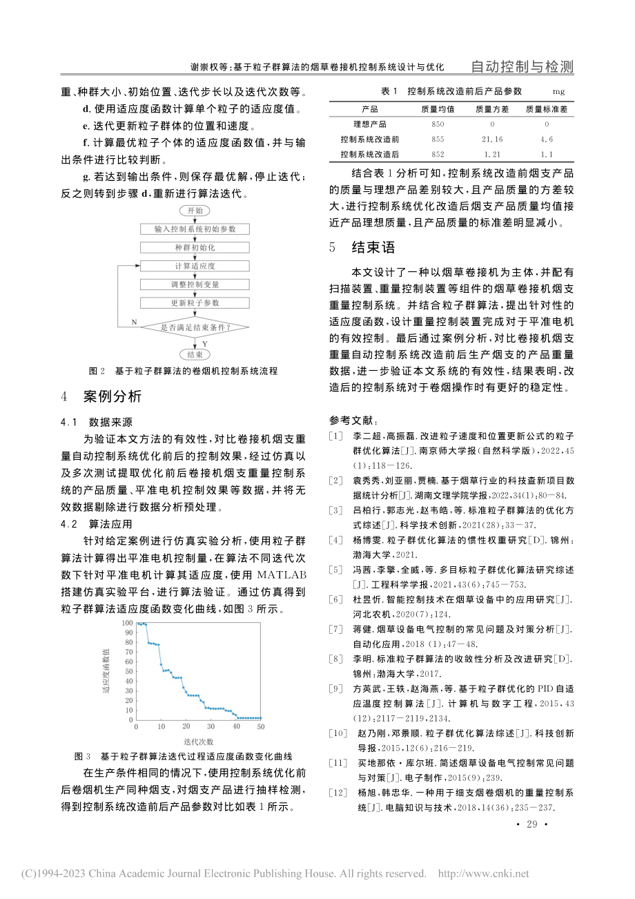 基于粒子群算法的烟草卷接机控制系统设计与优化_鄢红章.pdf_第3页