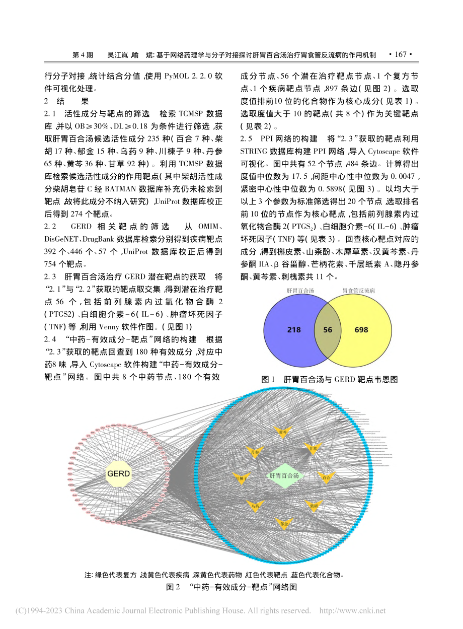 基于网络药理学与分子对接探...治疗胃食管反流病的作用机制_吴江岚.pdf_第3页