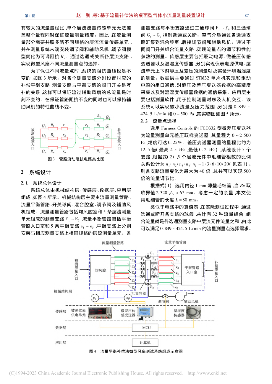 基于流量补偿法的桌面型气体小流量测量装置设计_赵鹏.pdf_第3页