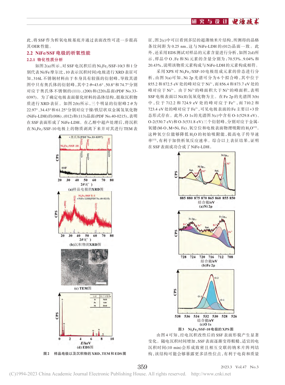 基于不锈钢毡的自支撑催化电极析氧性能研究_周喜悦.pdf_第3页