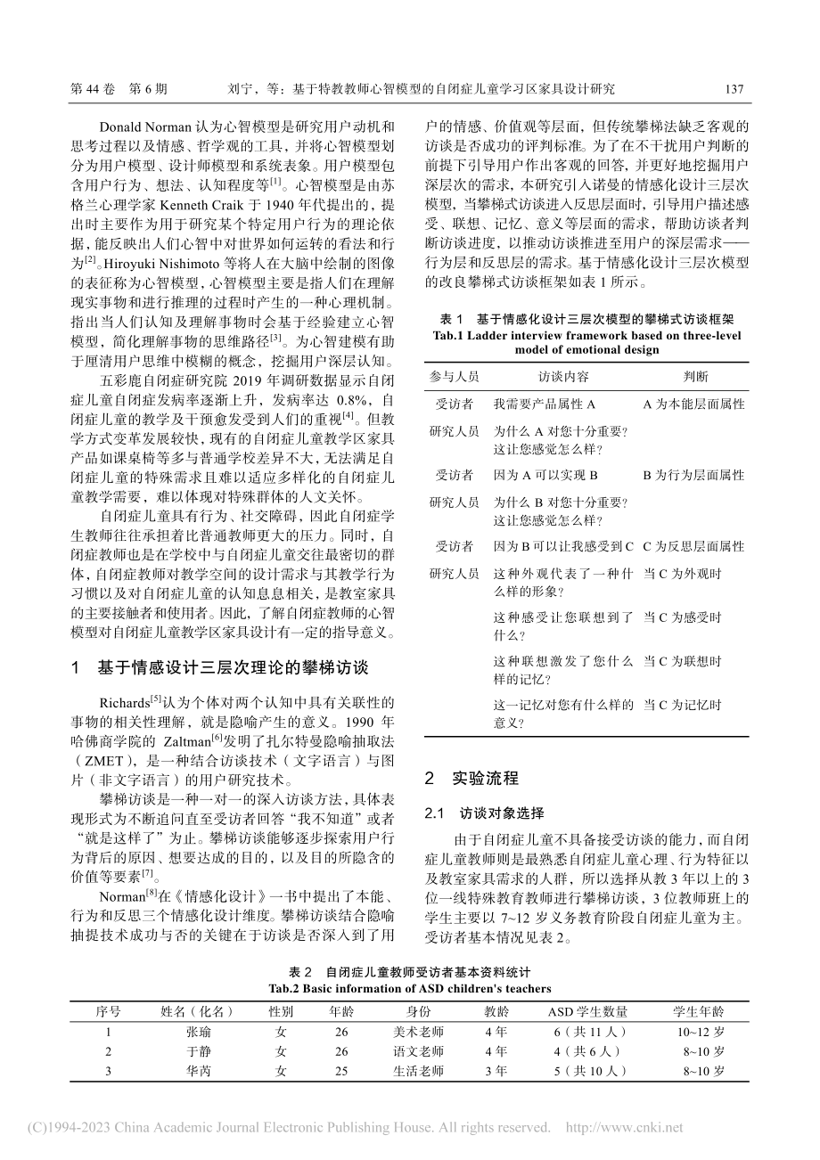 基于特教教师心智模型的自闭症儿童学习区家具设计研究_刘宁.pdf_第2页