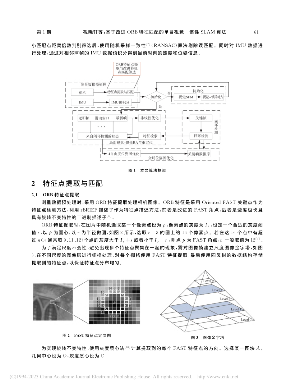 基于改进ORB特征匹配的单目视觉—惯性SLAM算法_祝晓轩.pdf_第2页