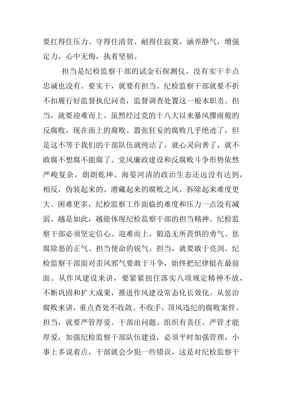 练就忠诚干净担当不坏之身纪检监察干部谈主题教育体会.docx_第3页