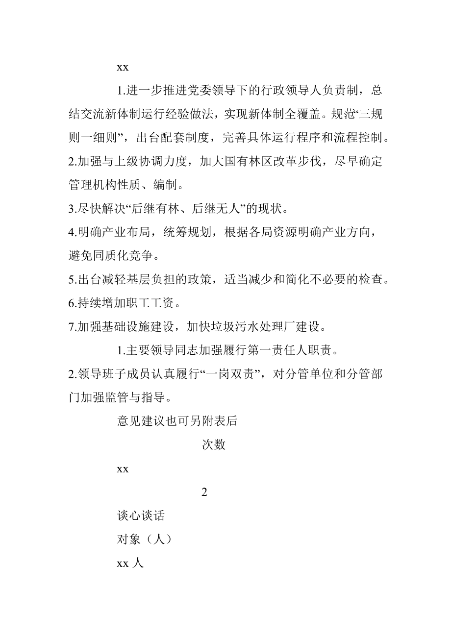 局主题教育领导干部听取意见表和问题清单.docx_第2页