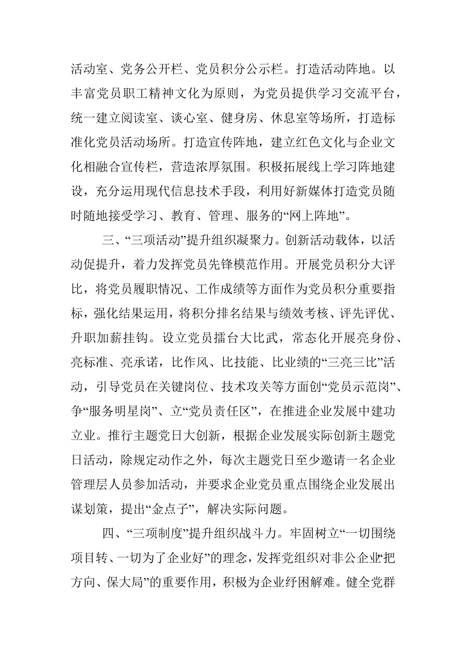 非公企业党建工作汇报材料.docx_第2页