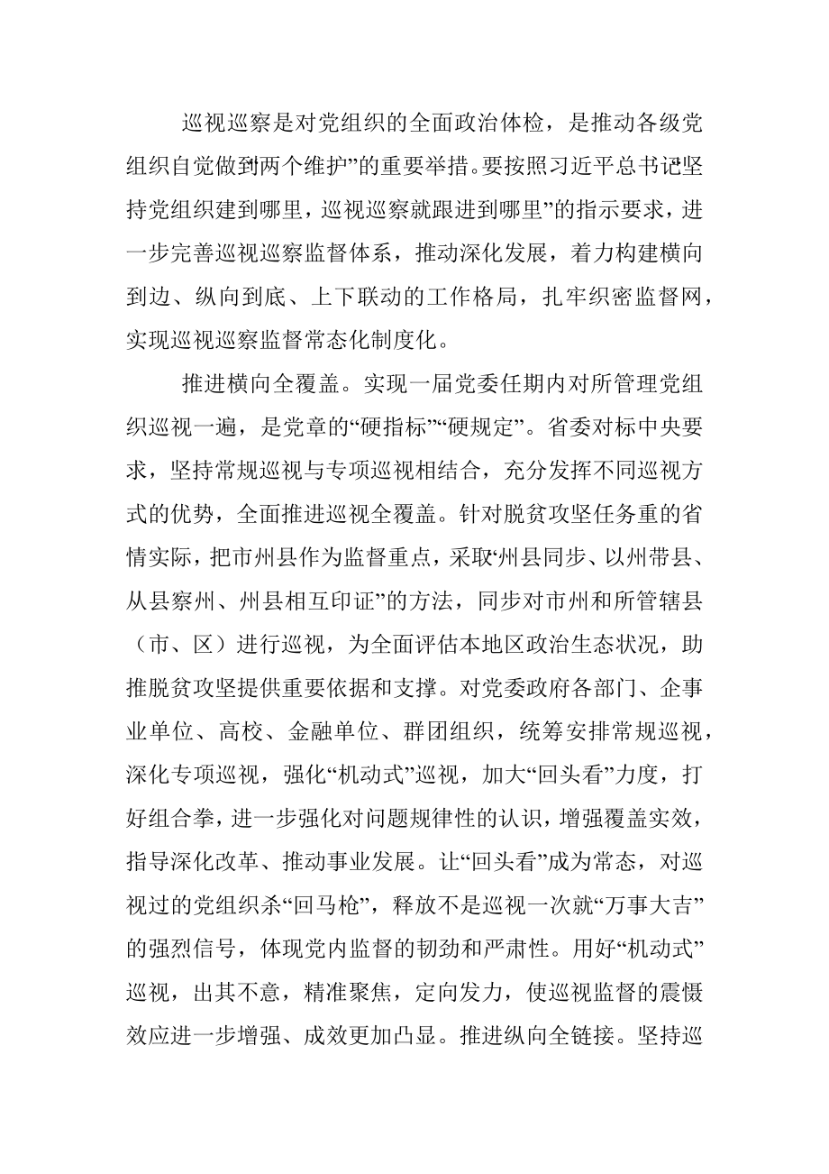 政治巡察专题党课讲稿：深化政治巡视 坚决落实“两个维护”.docx_第3页