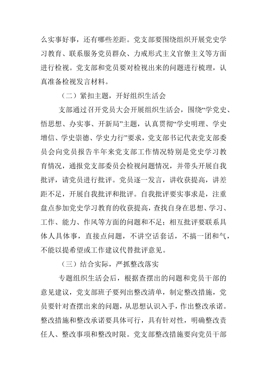 党支部党史学习教育专题组织生活会方案.docx_第3页