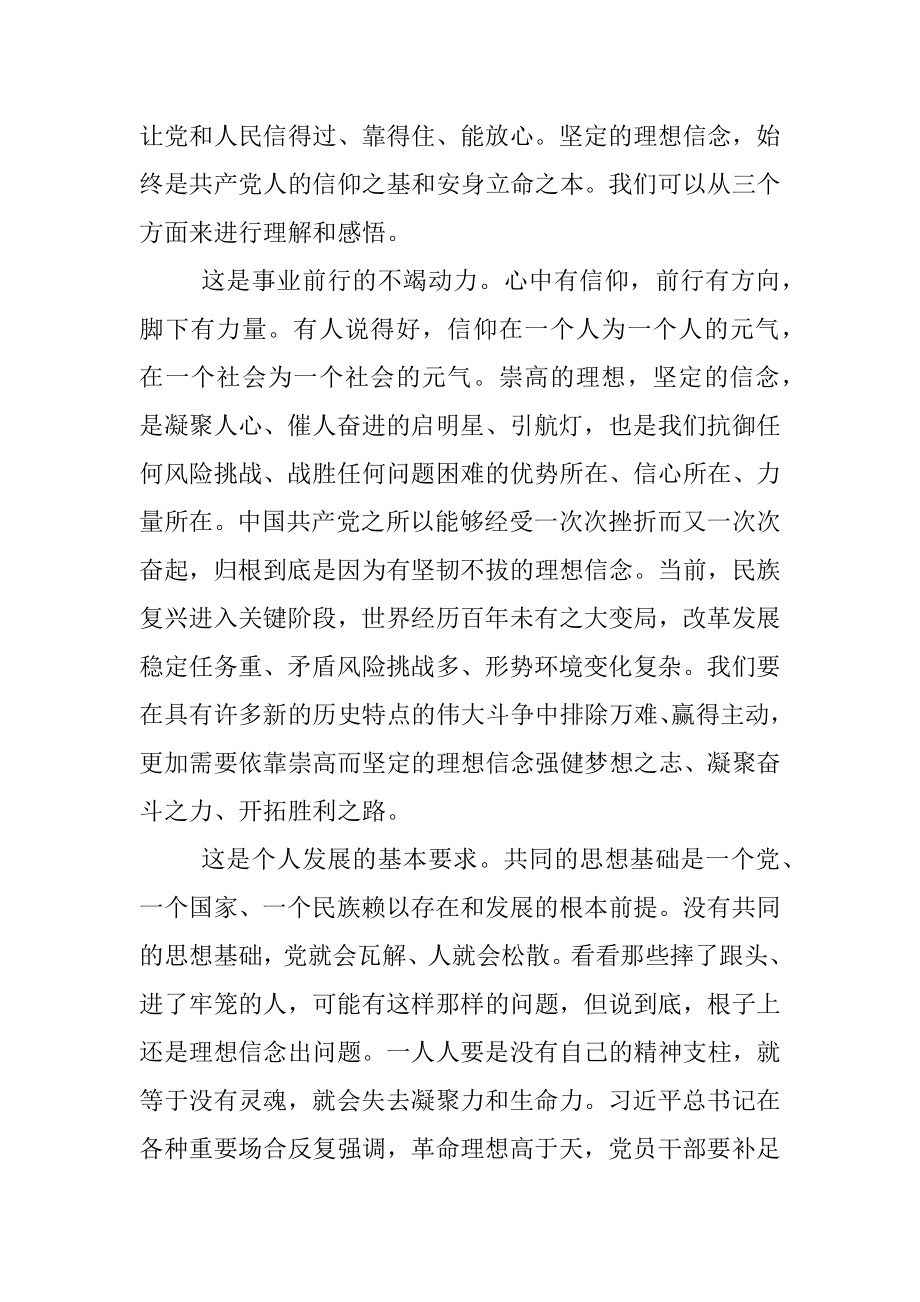 （党课辅导）坚定理想信念 赓续红色基因 在担当新使命中奋发有为积极作为.docx_第2页